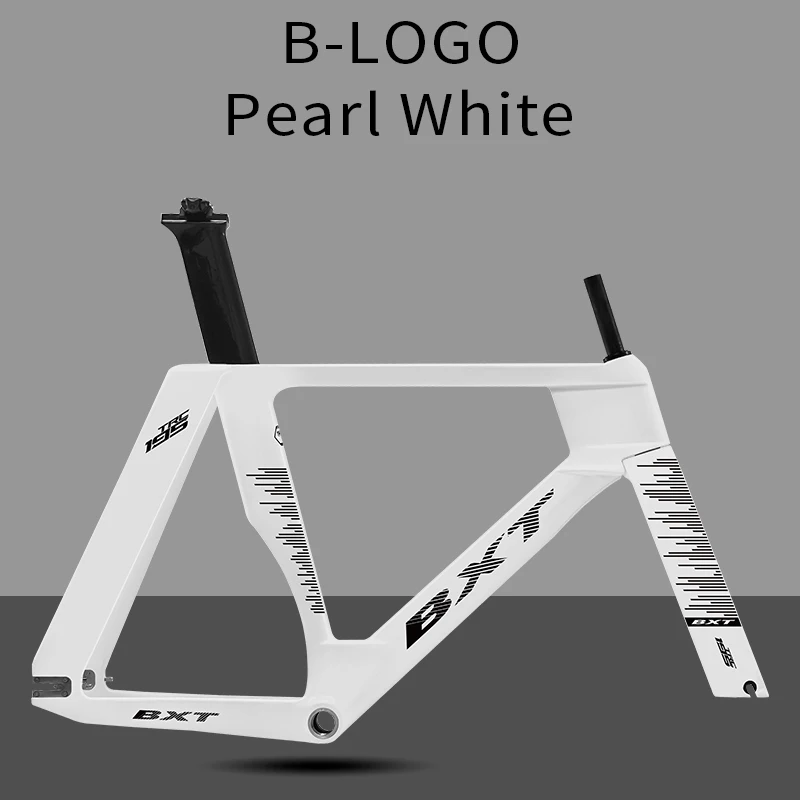 Set Telaio Bici Da Pista BXT In Fibra Di Carbonio – TRC-195, 700C, Fixed Gear, Include Forcella E Componenti