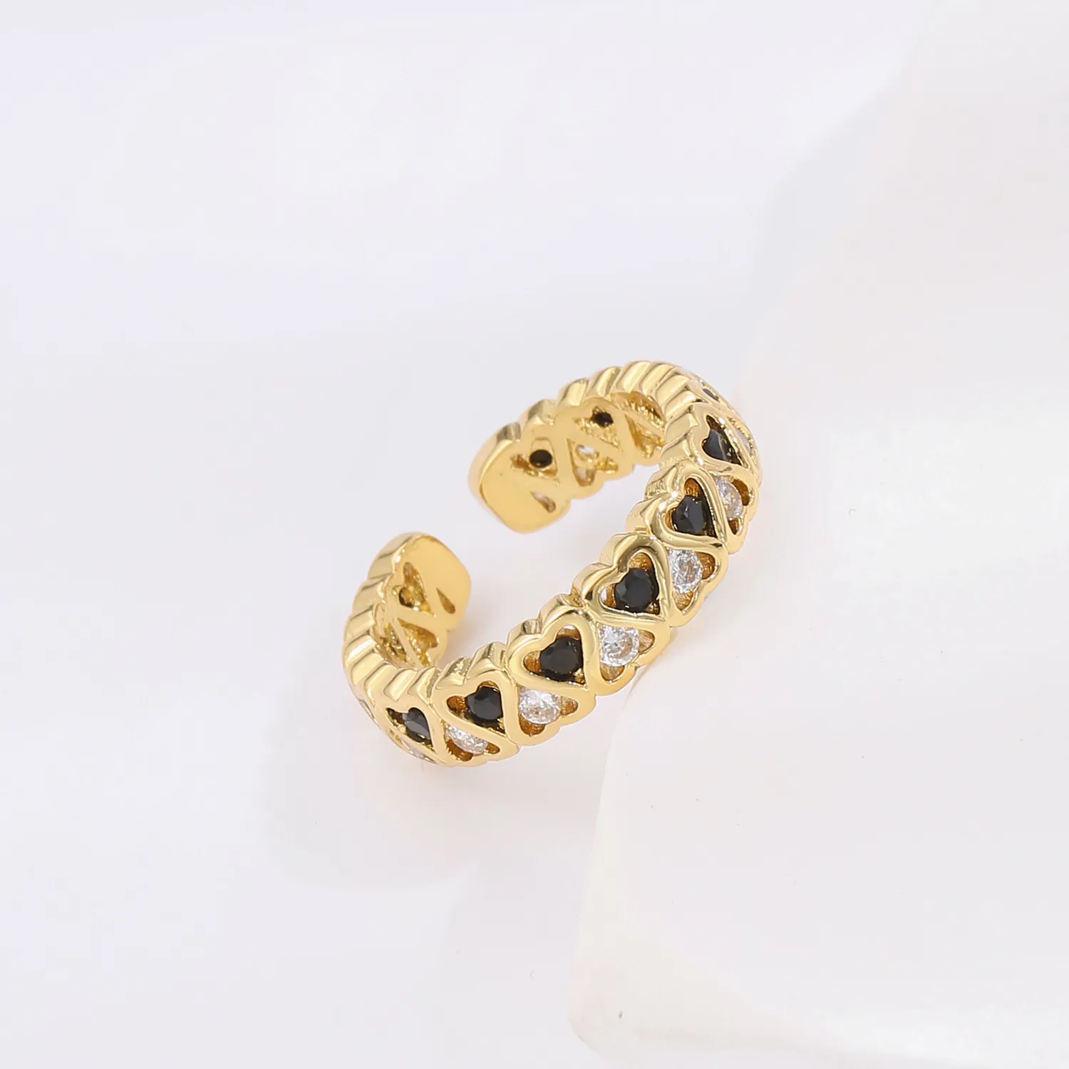2021 INS Color Rainbow Fashion Rings For Women Finger Jewelry Clear CZ Colorful Neon Enamel Open Adjusted Dome Ring