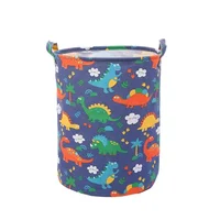 New Print Laundry Basket Portable Foldable Home Laundry Storage Bag Cotton Linen Hamper for Kids Toys Dirty Clothes Basket Large 6