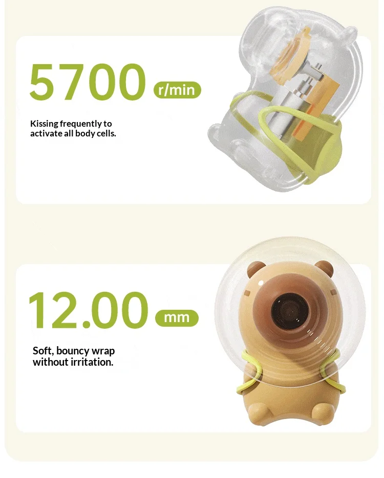 USB-powered private accessory with green body, modern styling, and compact personal care shape