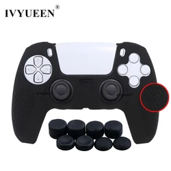 Anti-Slip Silicone Grip Cover (A Black and 8 Caps)