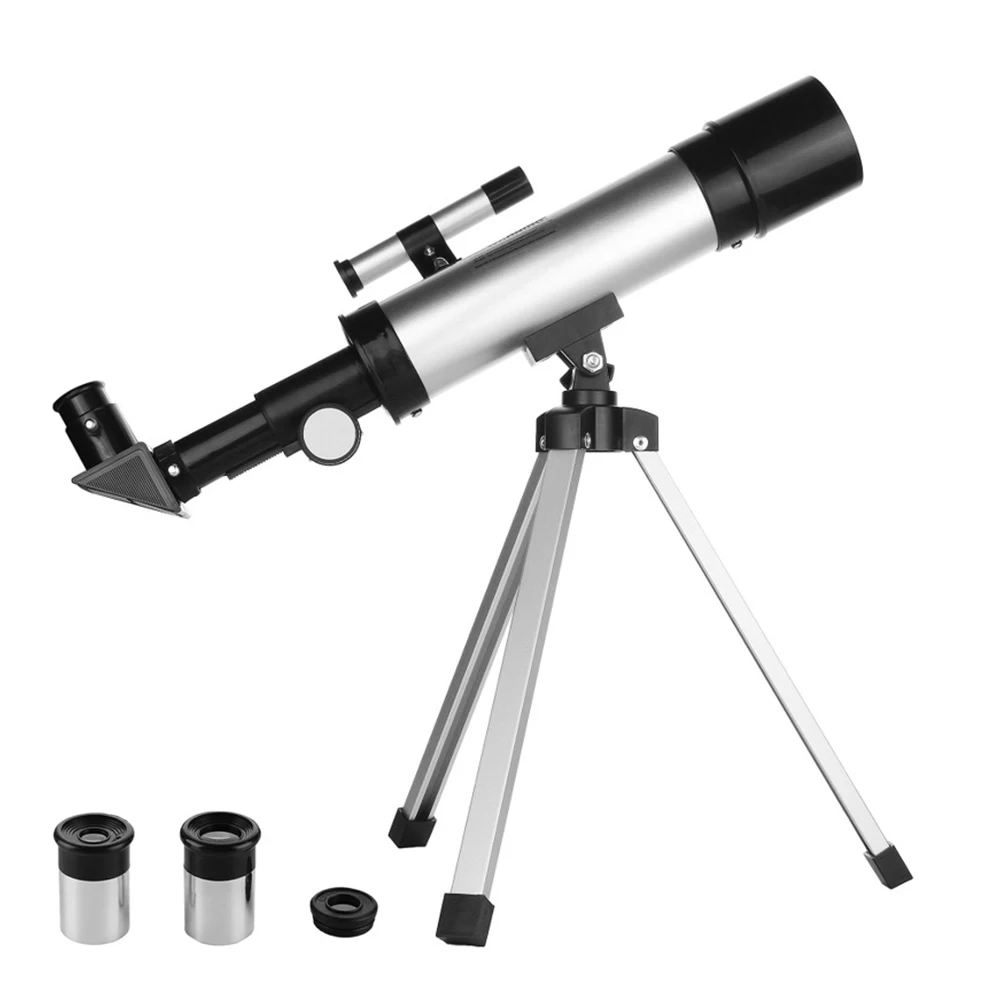 

Astronomical Telescope for Kids and Beginners 90X Magnification Telescope with Finder Scope 2 Eyepieces and Tripod