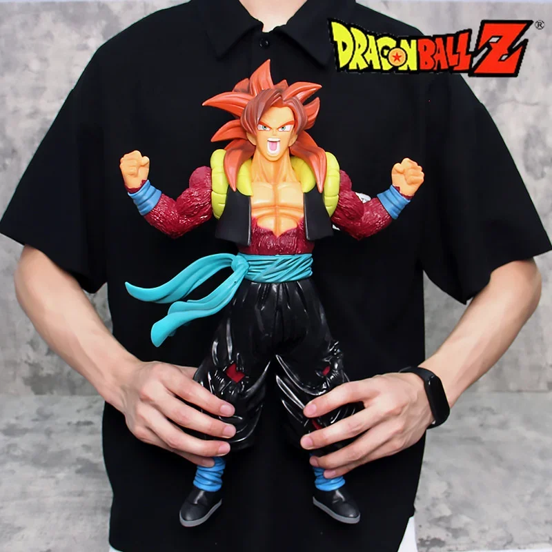 Dragon Ball Super Saiyan 4 Gogeta In Piedi Battle Form Statue Pvc Anime Son Goku Action Figure Ornamenti Per La Famiglia Modello Giocattolo Regalo