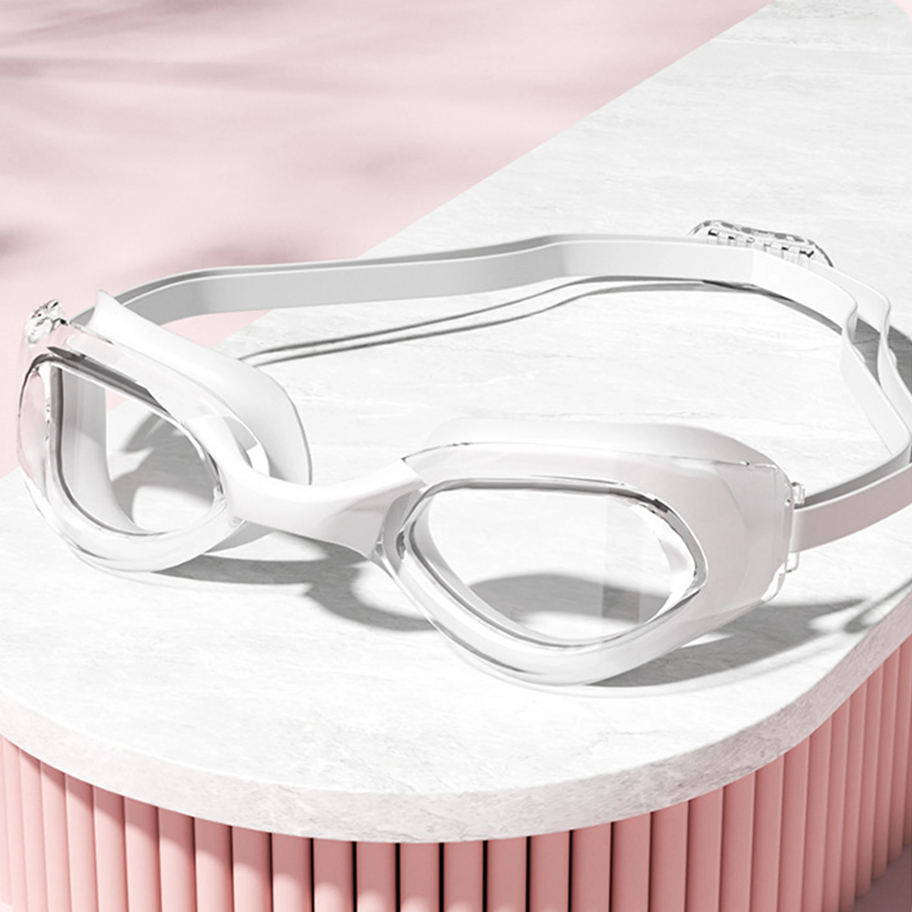 Hd Swimming Goggles For Adults, Anti Fog Electroplated Swimming Goggles, Eye Protection, Small Frame Waterproof Goggles