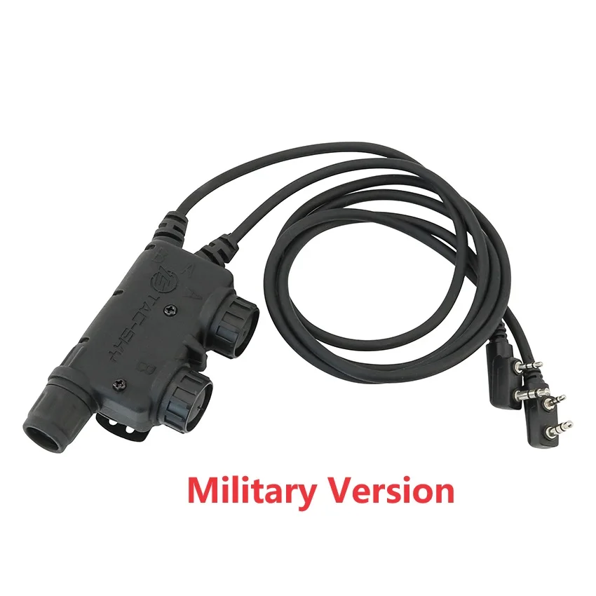 TAC-SKY製 デュアル PTT アダプター U94 V2 PTT ケンウッド TAC-SKY U94 PTT kenwood 2pin,Push to Talk for Baofen UV5R
