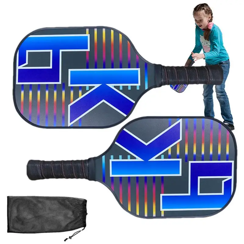 

Pickle Ball Rackets For Adults Sports Pickle Ball Paddle 2pcs Lightweight Fiberglass Pickle Ball Paddles Family Sports Men Women