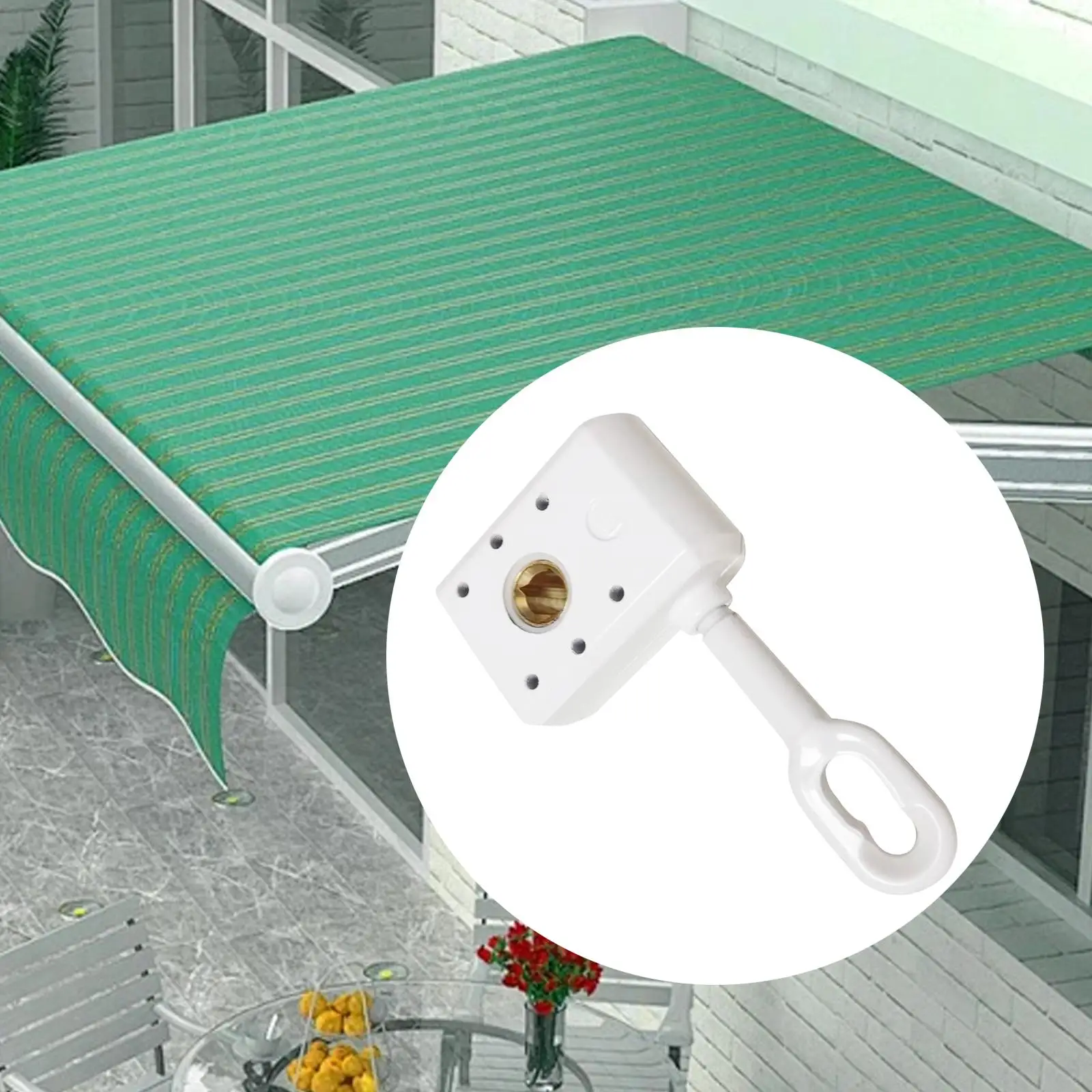 Awning Crank Gear Lightweight Canopy Accessories Awning Drive Gear Awning Worm Gear for Rain Shelter Patio Outdoor Balcony Roof