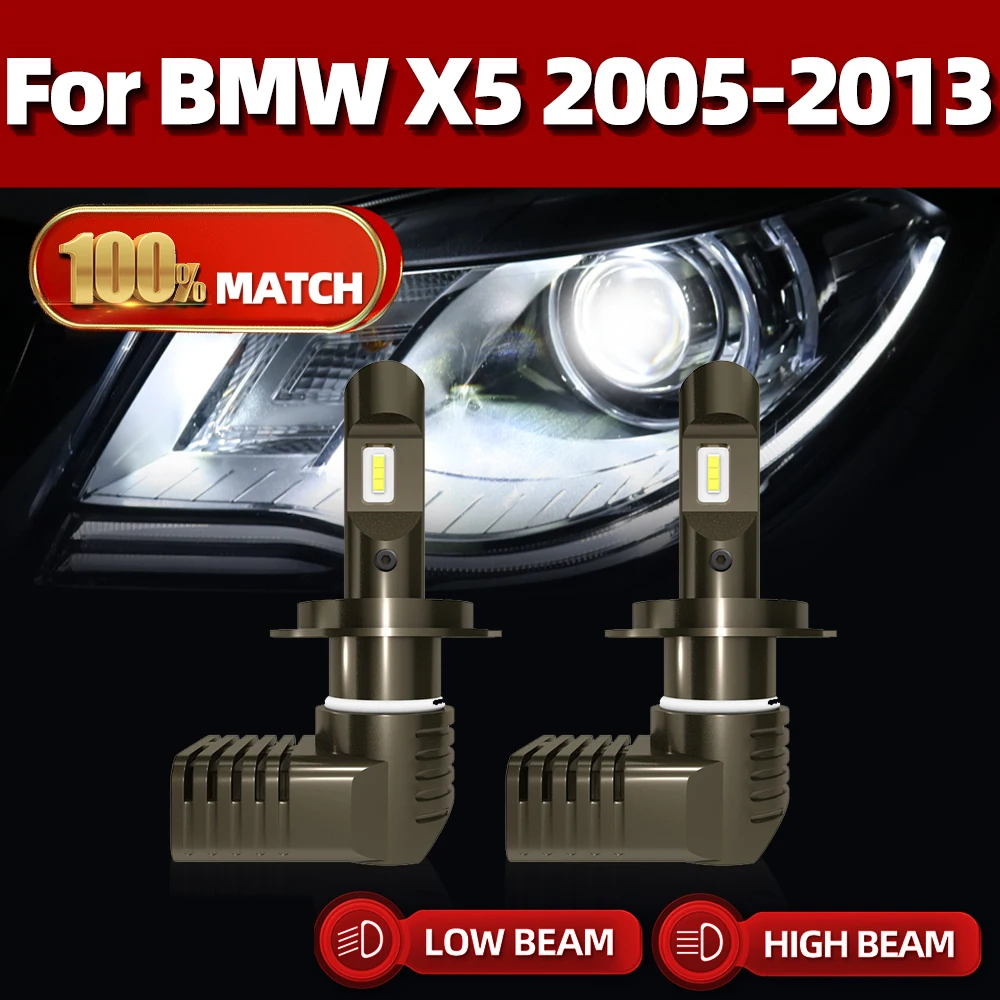 

H7 LED Headlight Bulbs Low Beam Car Led Light 12V 6000K White Turbo Auto Lamp For BMW X5 2005-2007 2008 2009 2010 2011 2012 2013
