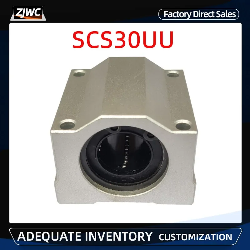 Bucha do Bloco do Slider do Rolamento de Esferas do Movimento Linear Peças da Impressora do Cnc 3d Sc30uu Scs30uu 1pc