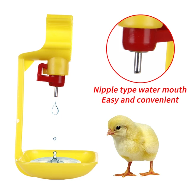 50PCS Chicken Automatic Drinking Cup Plastic Nipple Hanging Cup Drinking Bowl Water Supply Poultry Quail Chick Drinking Tool 4