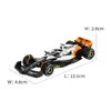 Bburago 1:43 2023 Monaco Mclaren MCL60 F1 Formula Car Die Cast Vehicles Collectible Model Racing Toys 2