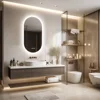 LUVODI Backlit Lighted Bathroom Mirror LED Bedroom Vanity Mirror Salon Mirror with Touch Sensor Dimming Defog IP44 1