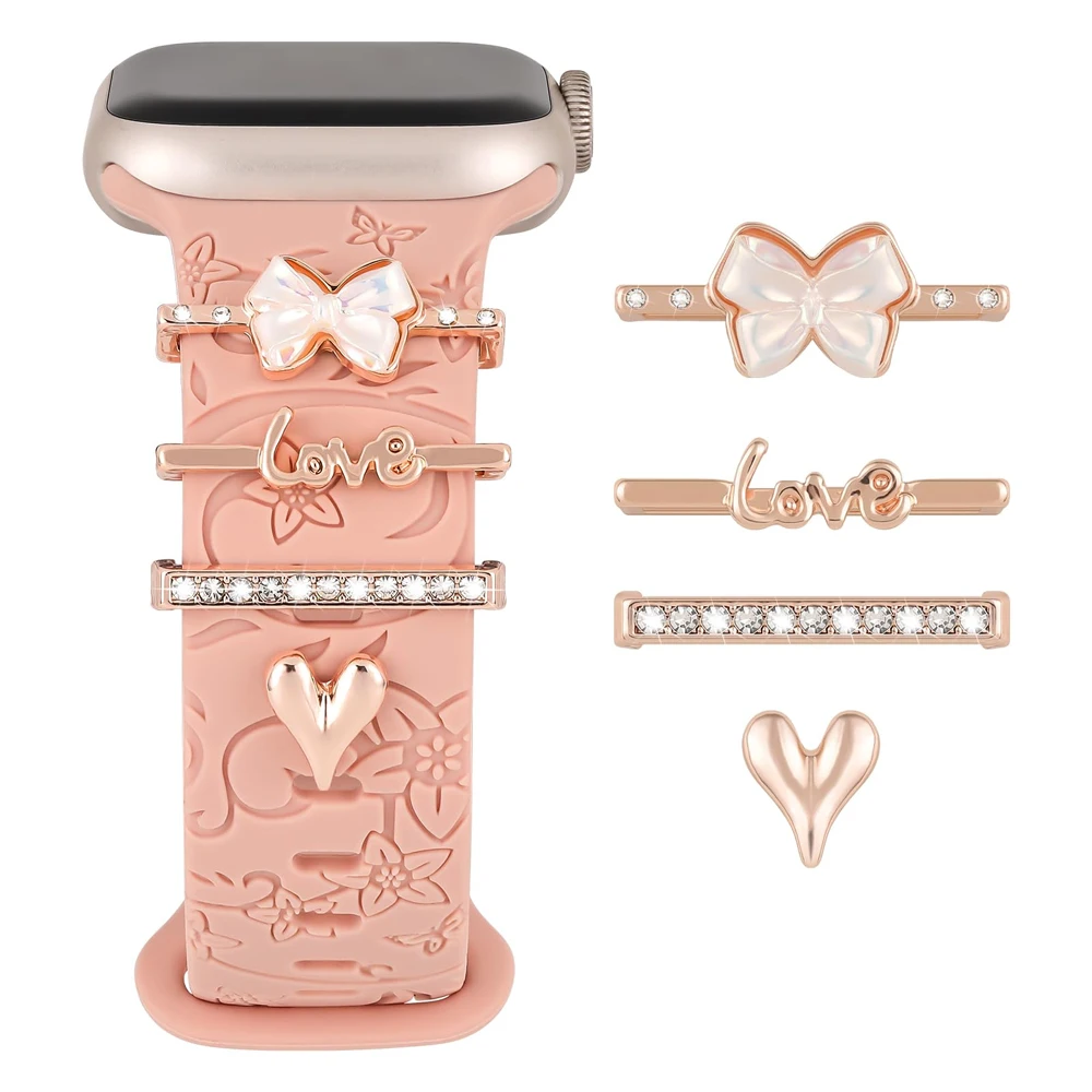Stylish Decorative Charms for Watch Bands - Accessory Rings for Customizing Your Strap