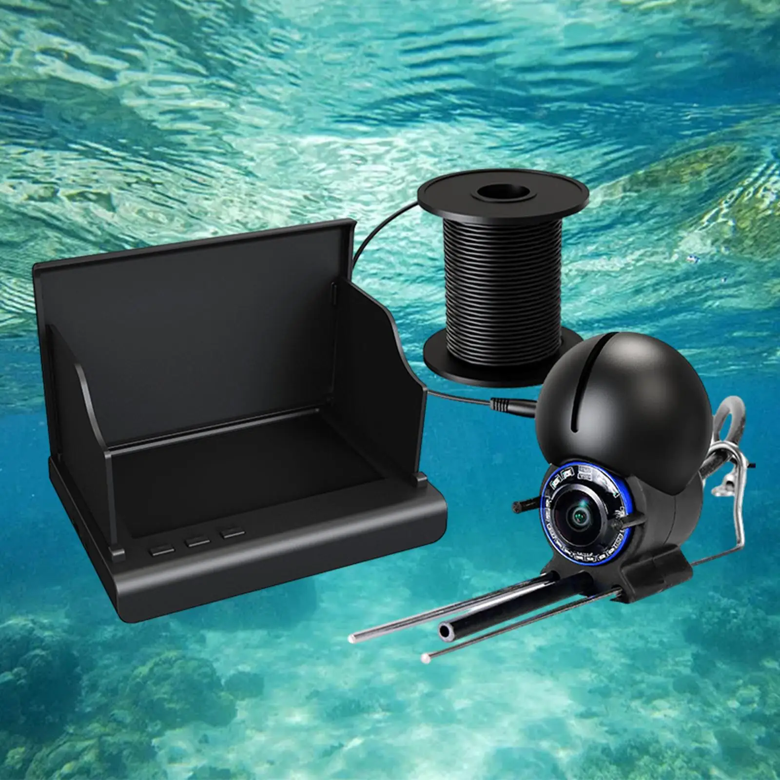 Video Fish Finders Vision Underwater Fishing Camera for Lake Ice Fishing Sea