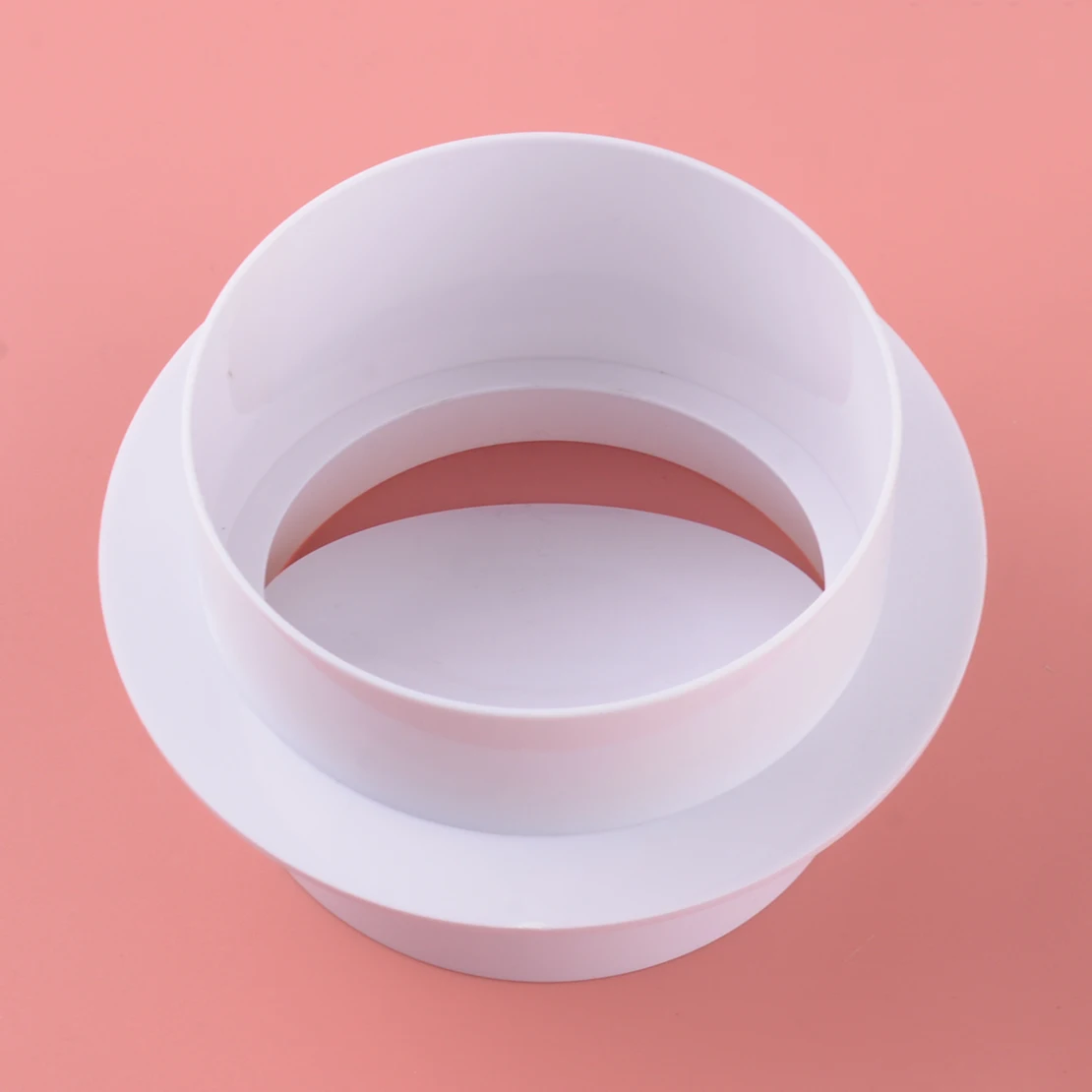 4" Back Draft Damper for Extractor Fan Vent Draught Shutter Blocker Ducting Pipe Connector Non-Return Valve White ABS