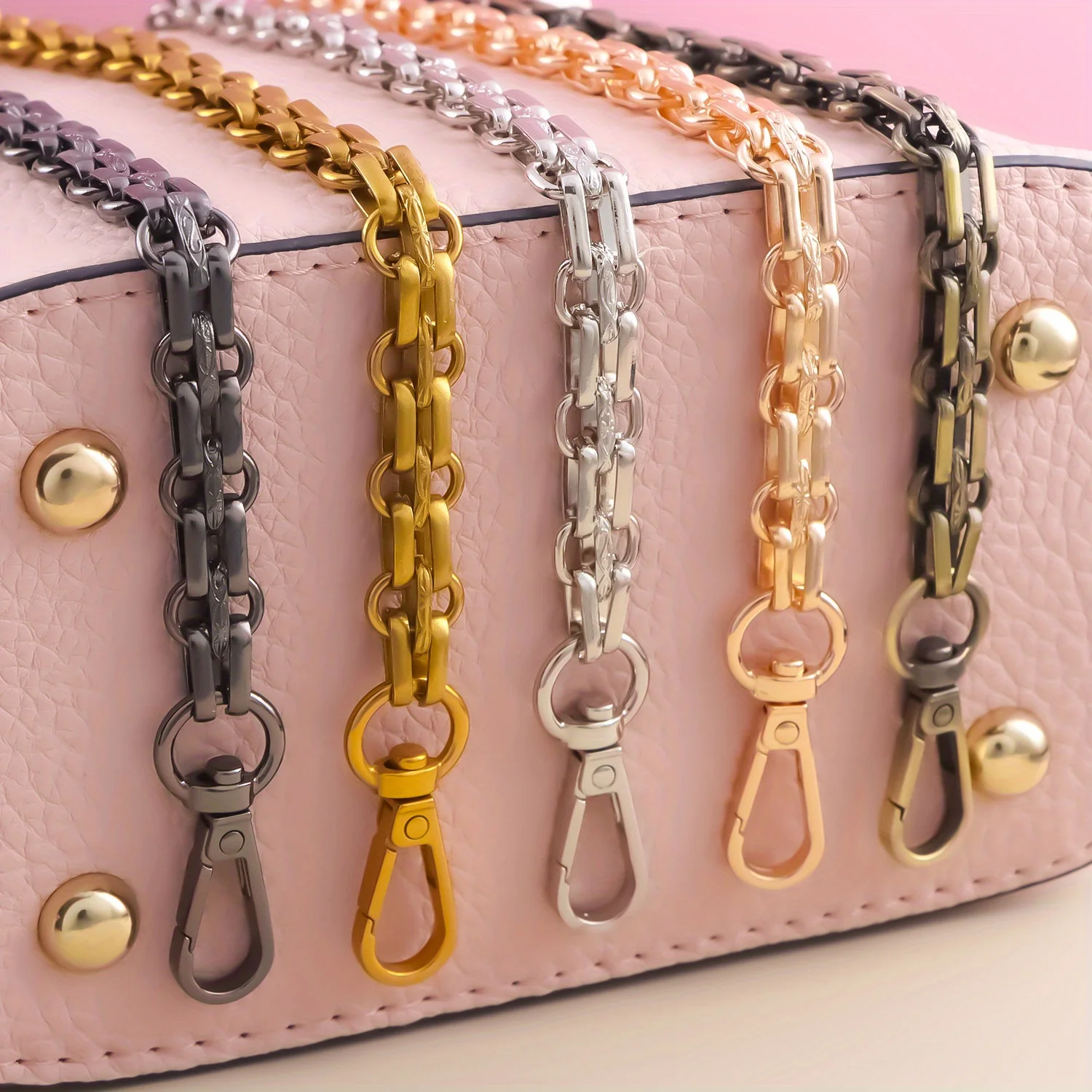 Metal bag chain replacement parts accessories hand-woven shoulder handbag DIY handmade tools detachable straps purse making