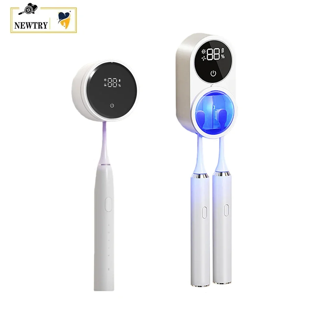 Mini Portable UV Toothbrush Sterilizer Case Rechargeable Smart Induction Switch Wall-Mounted Oral Hygiene Teeth Brush Sanitizer