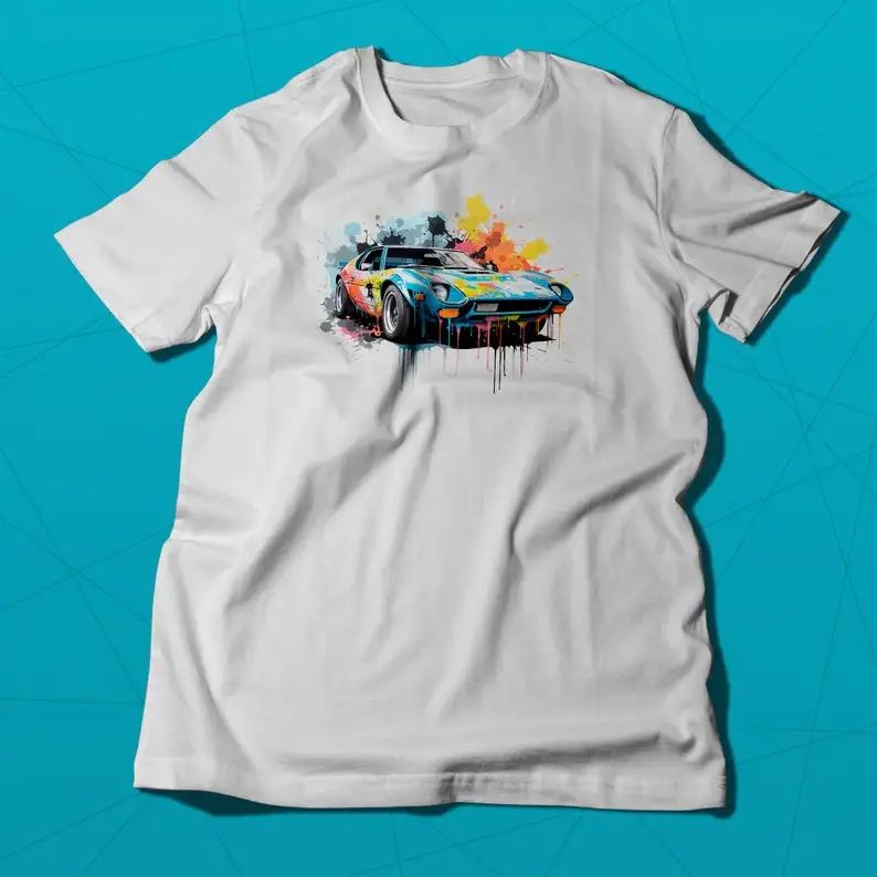 Classic De Tomaso Pantera Punk Graffiti T Shirt Automotive Balance And Style Maniche Lunghe O Corte