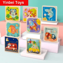 

Wooden Puzzle for Boys Boy 3D Diy Kids Learning Toys Educational Montessori Toys Toys for Kids 2 To 4 Years Old Children Toys