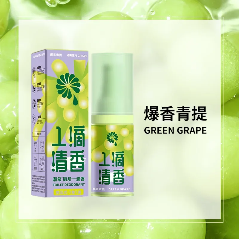 Bathroom Deodorant A Drop of Fragrance The Smell Cucumber Jasmine Green Grape Lasting Air Freshener Room Toilet Deodorant Aroma