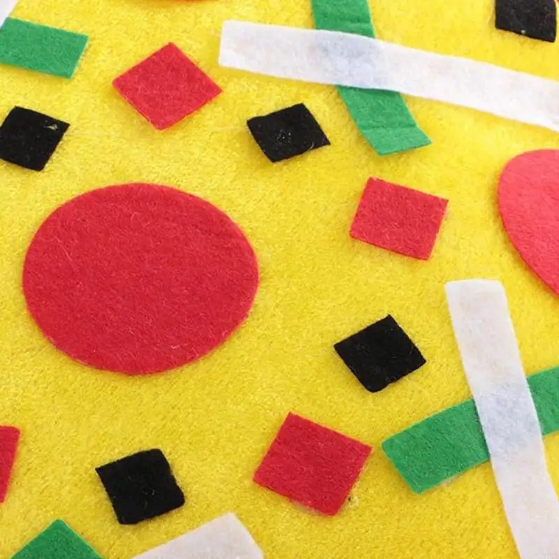 N7YF Funny Pizza Hat Silly Hat Fun Party Toy Play with Felt Toppings Novelty Costume Accessories Pizza Party Supply