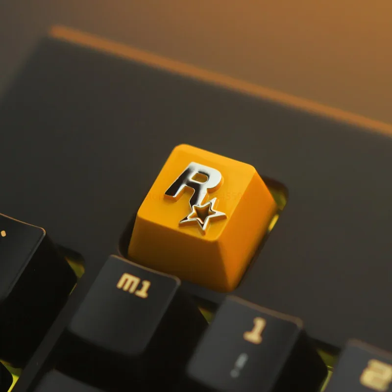 OEM Keycap Mechanical Keyboard LOL Game Overwatch Zinc Aluminum Alloy APEX CF Pikachu Dota Single R-star Anime Game Gift Keycap