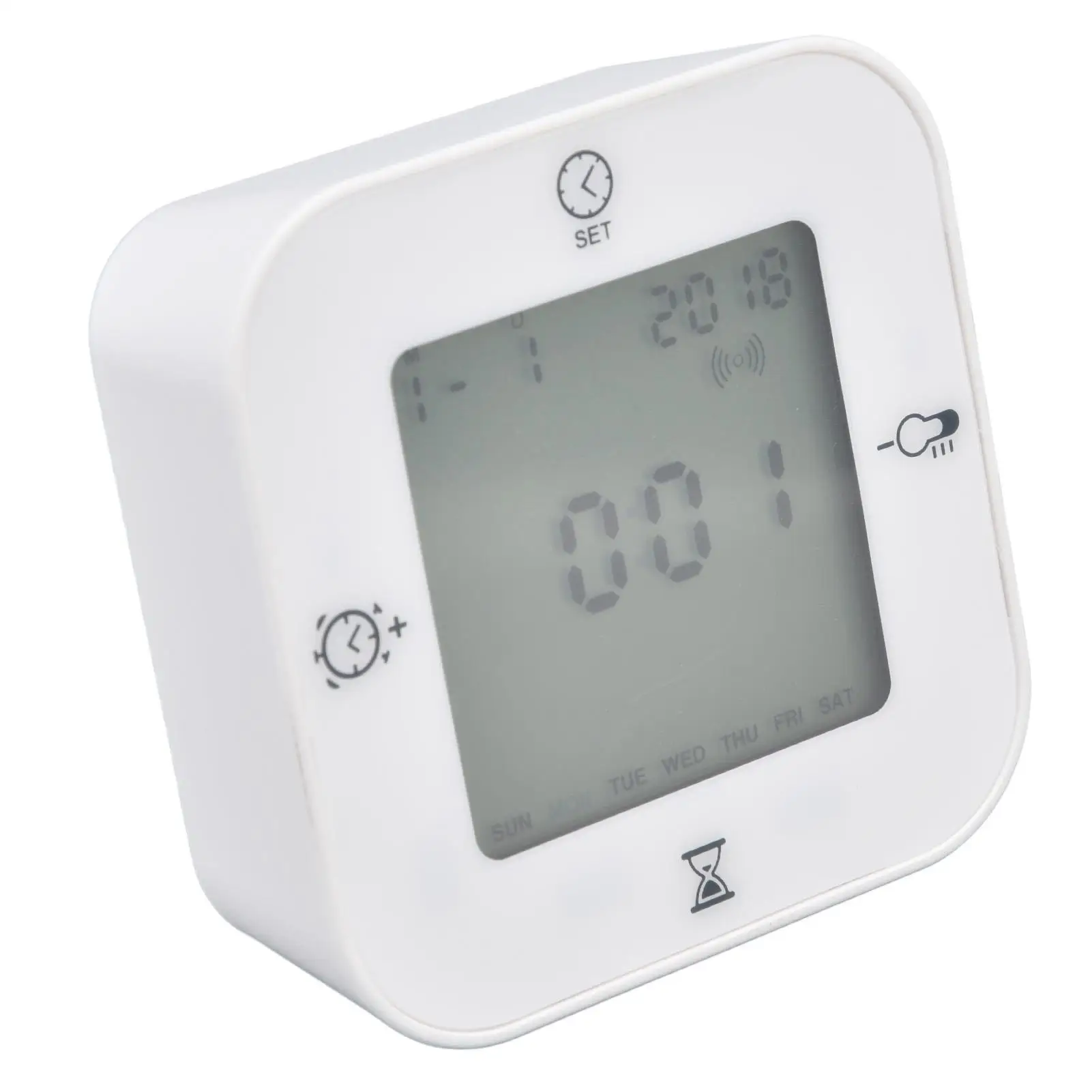 Digital Thermo Hygrometer for alarm Clock with Voice Control & Backlight-Gravity Sensor for temperature Display