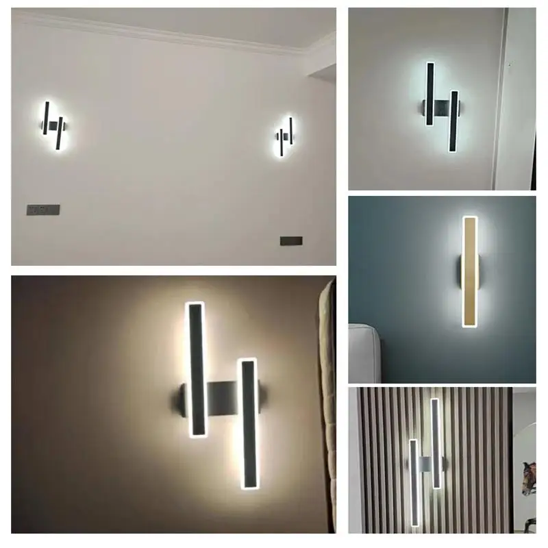 Wall Lamp Nordic Minimalist Strip Wall Lamps Living Room Background Wall Aisle Lamp Porch Bedroom Bedside Hotel Designer