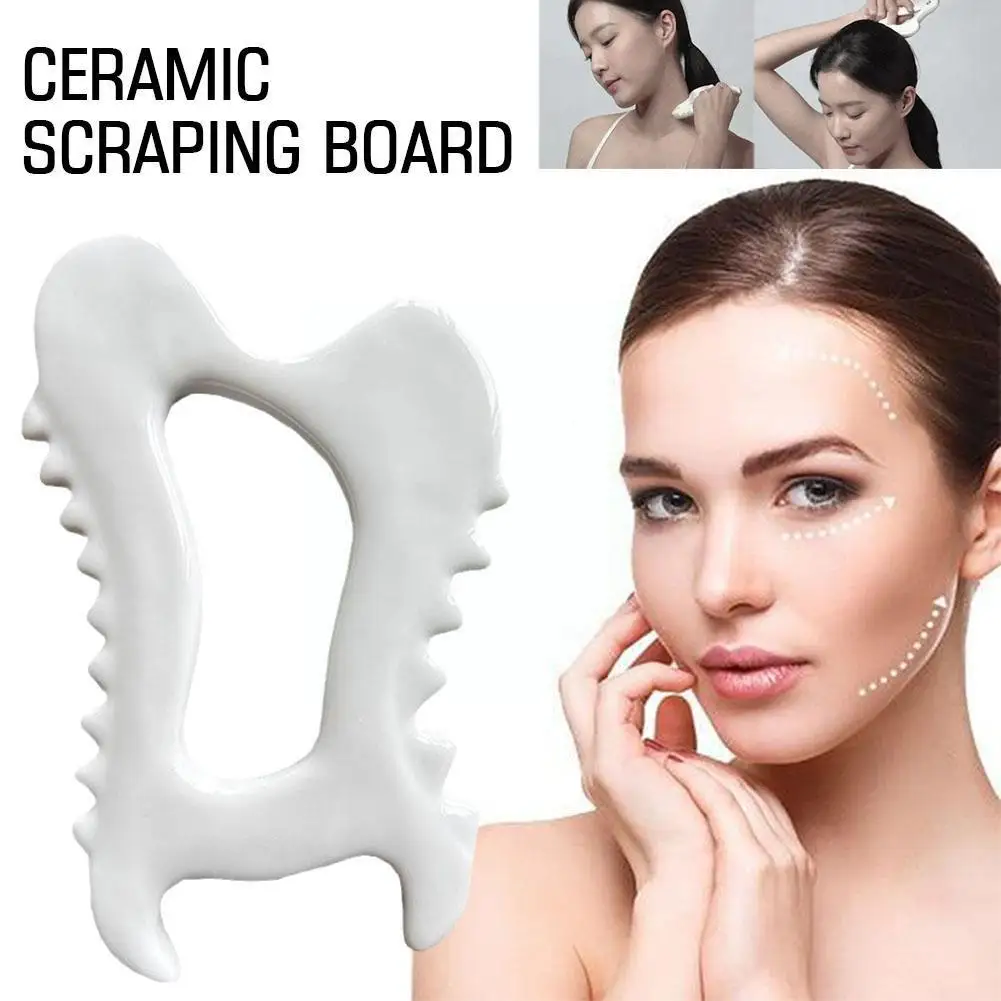 

Facial Ceramic Gua Sha Tools Face Massagers Ceramic Gua Sha Scraper Board For Face Lift Slimmer Reduces Puffiness Body Scul C3E5