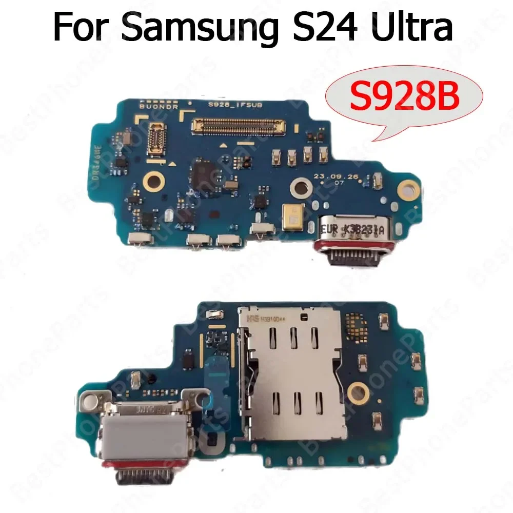 Enhanced Charging Port Board with USB Connector Flex Cable for Samsung Galaxy S24 Series