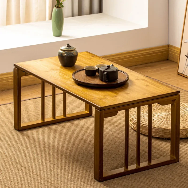 Multi-function Folding Tea Table Small Family Living Room Dining Tables New Chinese Style Bay Window Low Table Home Furniture