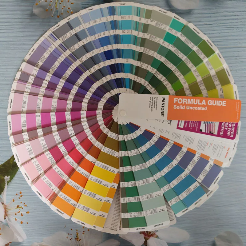 2023 버전 2161 2390 색상 PANTONE 국제 표준 컬러 카드 무광택 오프셋 용지 U 법률 미술 용품