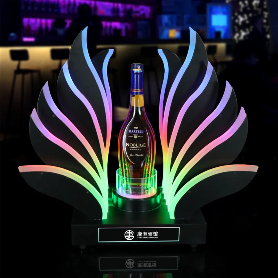 

RGB-подсветка, акриловая подставка для флакона шампанского с подсветкой