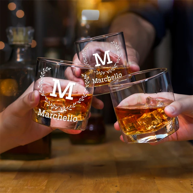 Verre à whisky personnalisé avec nom gravé pour homme, tasse à cocktail  personnalisée, cadeaux d'urgence pour papa, père, frère, fils adultes -  AliExpress