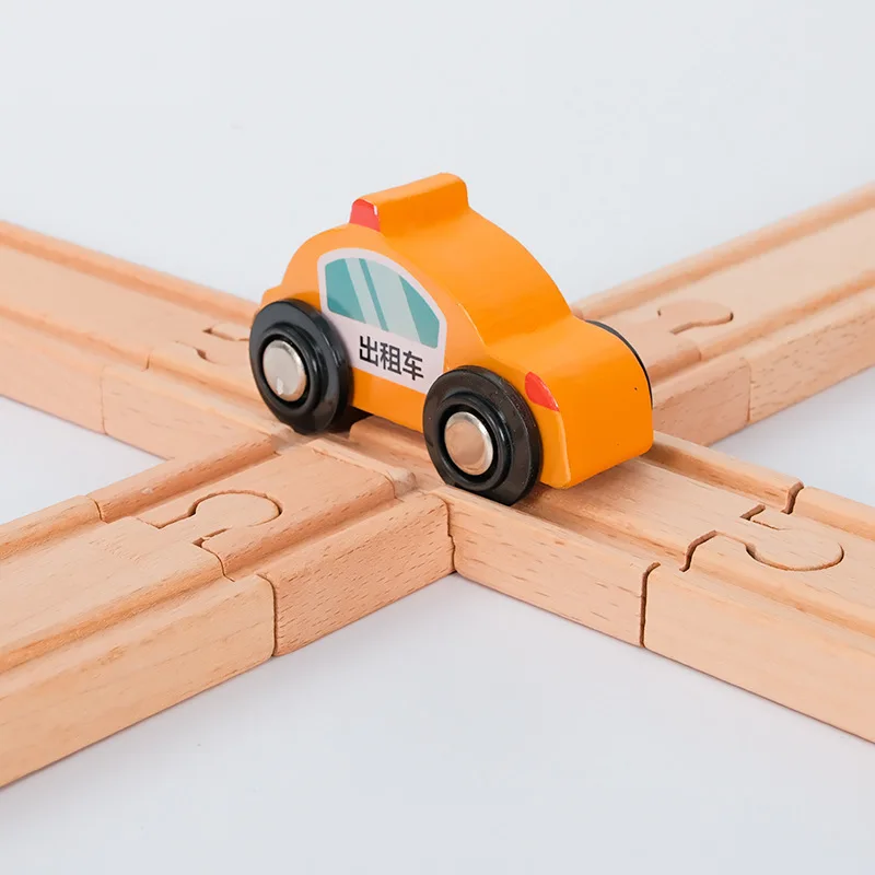 Madeira Railway Train Track Acessórios, brinquedos educativos para crianças, Brand Tracks, Faia Presente, 10 Pcs, 20 Pcs, 37Pcs