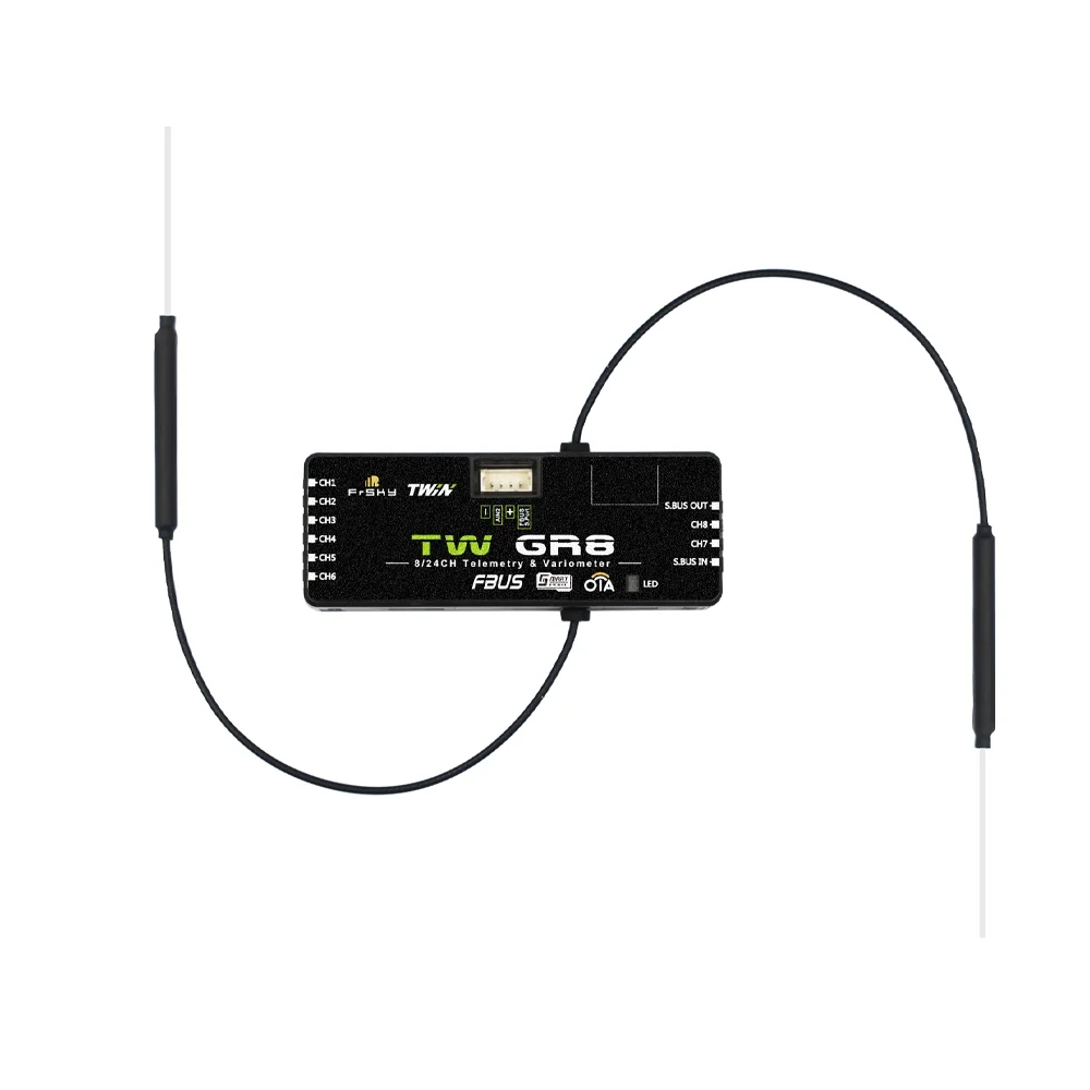 FrSky TW GR8 dual 2.4GHz receiver with builtin air pressure sensor