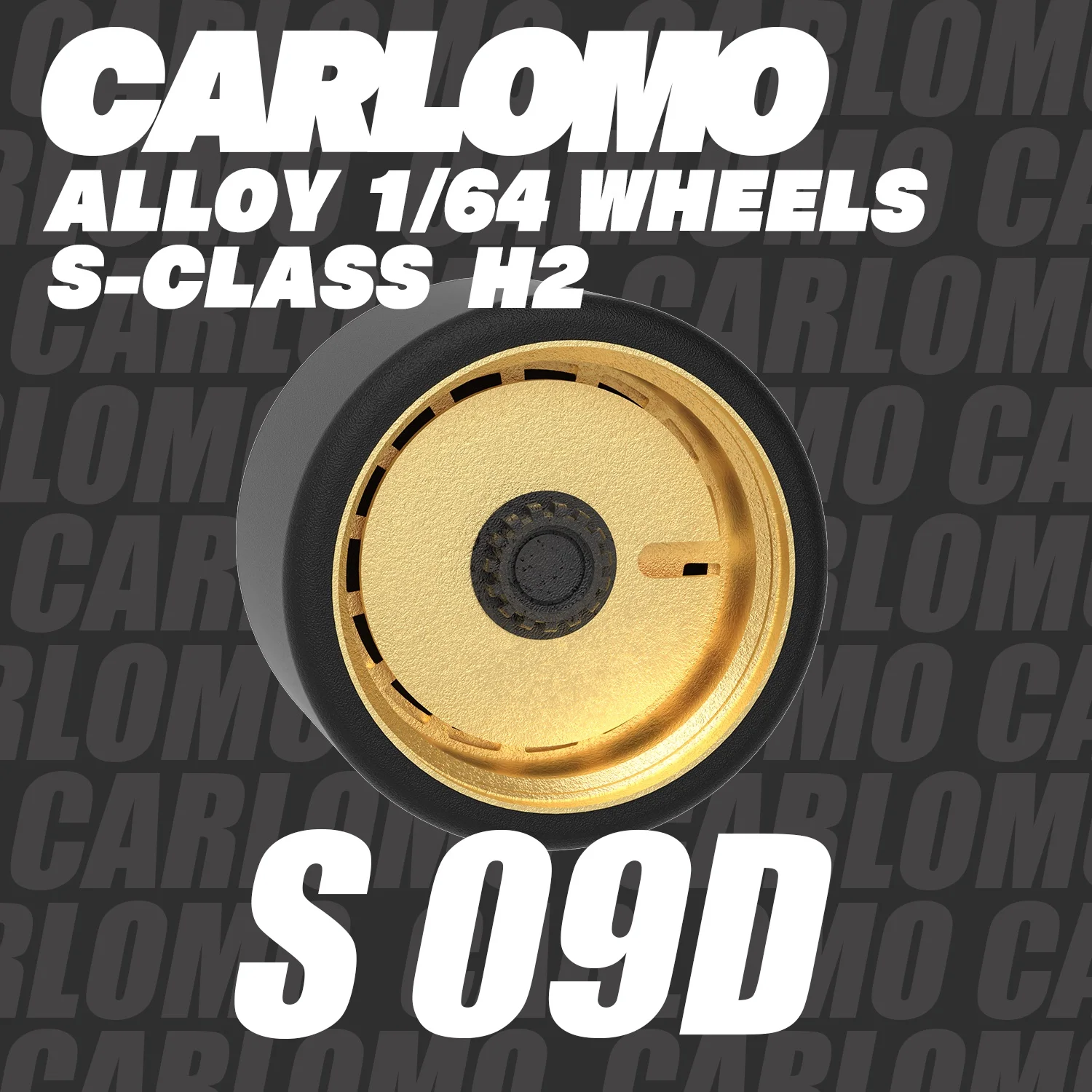 Carlomo S-Klasse Brandneue 1/64 Alufelgen mit Gummireifen und Bremsscheiben-Montage für Modell-Druckgussautos – Detail 31