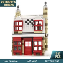 

MOC Harry Zonko Joke Shop Modular City Street Scence House Model Magic World Brick Toy for Kid Building Blocks Birthday Gifts