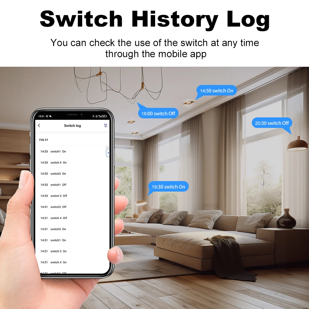 Manhot Tuya Smart EU Zigbee Button Switch No Capacitor Wire Required 1/2/3/4 Gang Wall Light Switch Work With Alexa Google Home