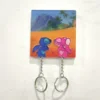 Couple Keychain Hanger Wall Key Holder Home Decor Cartoon Kawaii Key Pendant Backpack Key Ring Storage Rack For Lover Gifts 6