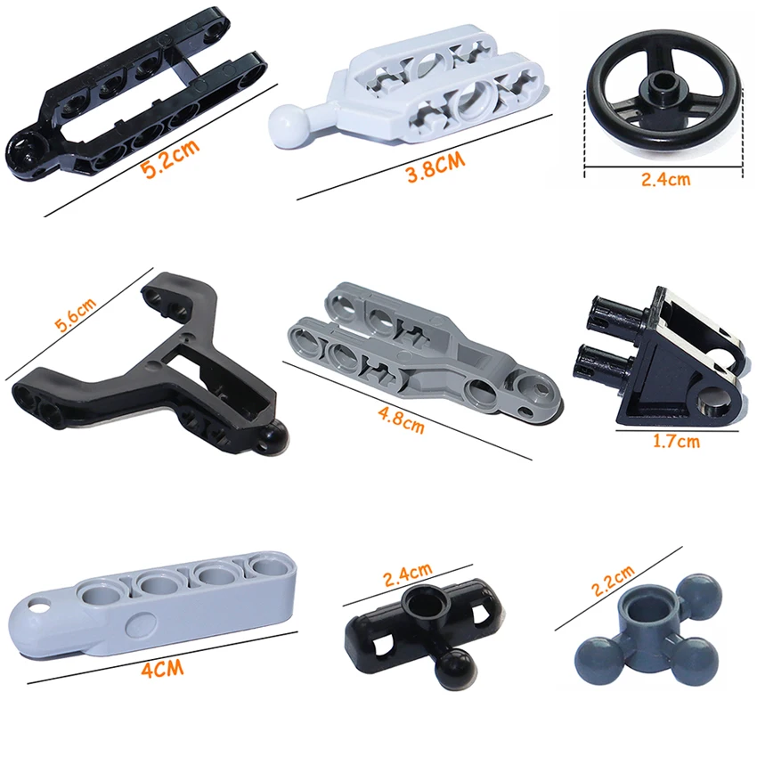 Technical Steering Arm MOC Building Blocks 32195 6572 2819 57515 6571 4423 15459 32069 15460 DIY Car Accessories Bricks Toys building blocks construction blocks racing car building blocks car building blocks
