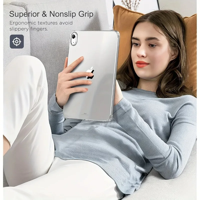 Ultra Slim Lightweight Clear Tablet Case - Soft TPU, Anti-Scratch Protective Cover
