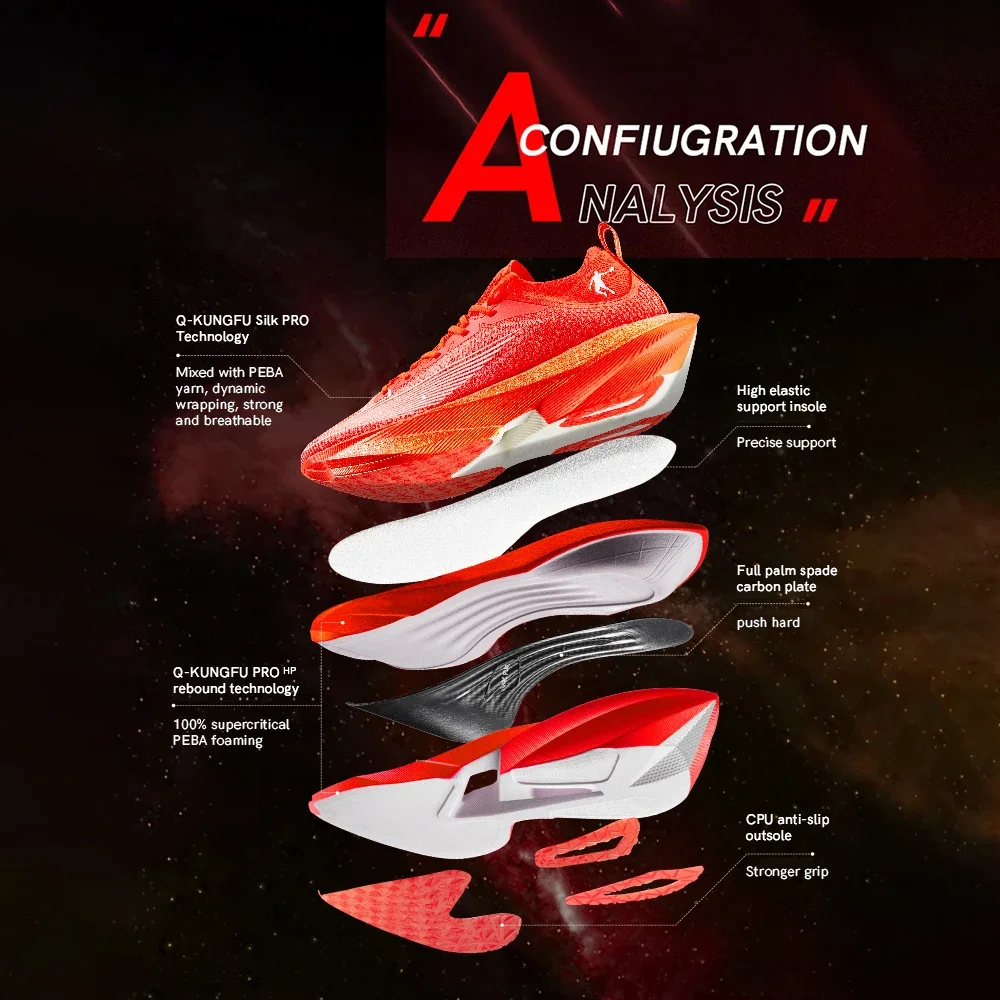 QIAODAN Feiying Plaid 2.0 For Unisex 2025 New Professional