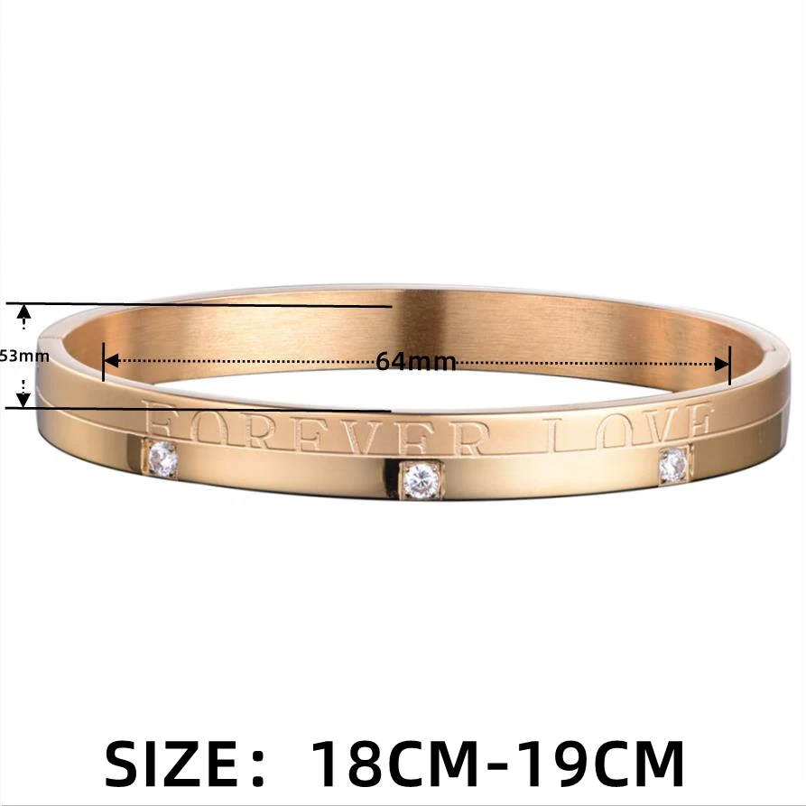 Luxury Cuff Bracelet Bangle Stainless Steel  Bracelet Carving Couple Bangle For Men Women Jewelry Wedding Forever Kpop Gifts 3