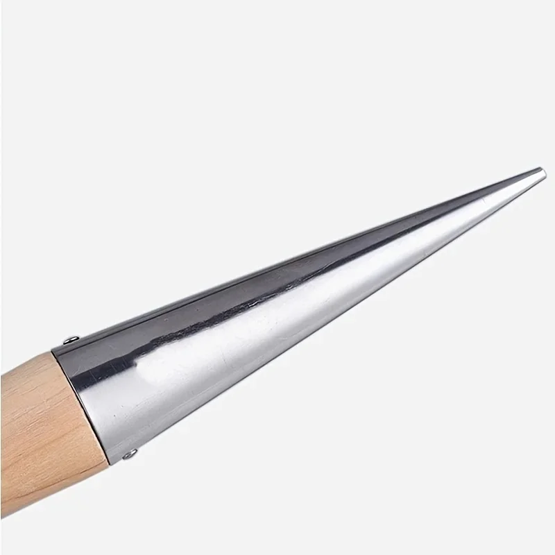 1/2Pcs Stainless Steel T-type hole puncher seeder Planting Outdoor Loosen Soil Plant Wood Handle gardens Practical dibbler tools