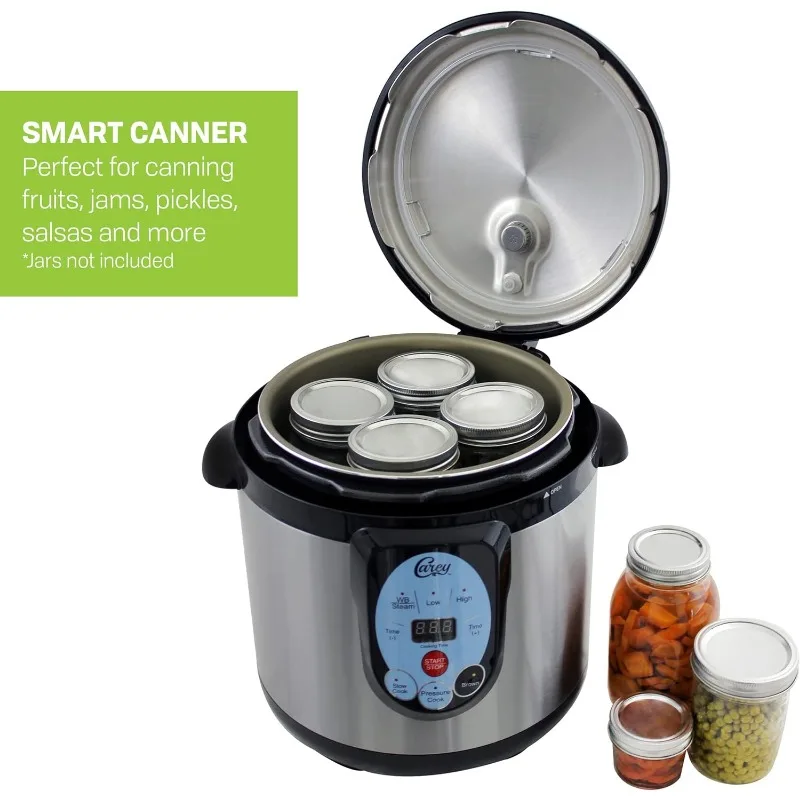 CAREY DPC-9SS Smart Electric Pressure Cooker and Canner, Stainless Steel, 9.5 Qt