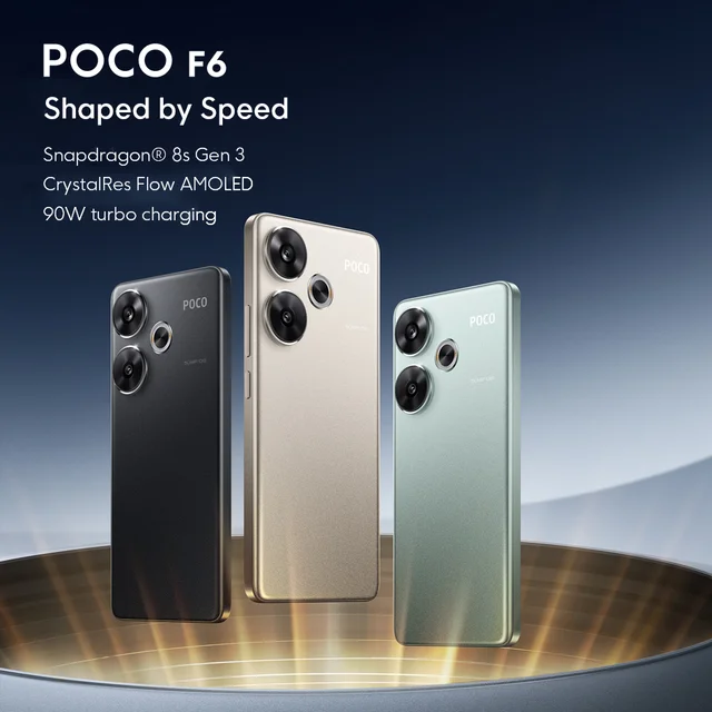 POCO F6 5G Global Version Mobile phone Snapdragon 8s Gen 3 NFC 120Hz 1.5K AMOLED Display 50MP Main Camera 90W Turbo Charging 2