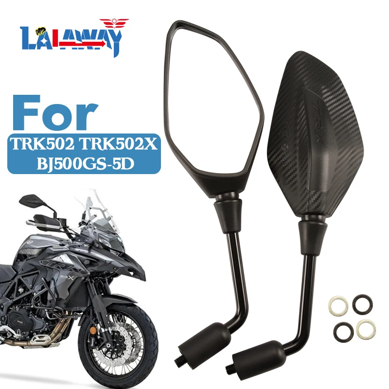 

10mm 3C Certification Motorcycle Rearview Mirrors For Benelli TRK TRK502 TRK502X BJ500GS-5D Rear View Mirrors Back Side