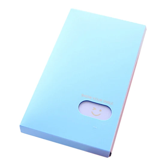 Creative Candy Color Smile Business Card Holder Organizer ID Credit Cards Case Bag Purse 120 Cards slots Office Supplies
