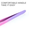 1Pcs Eyebrow Tweezers Stainless Steel Point Slant Flat Tip Removal Makeup Professional Hair Removal Eyebrow Pliers Clip 5